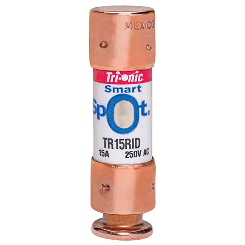 TR15RID - Fuse Tri-Onic® 250V 15A Time-Delay Class RK5 TR Series Smart-Spot